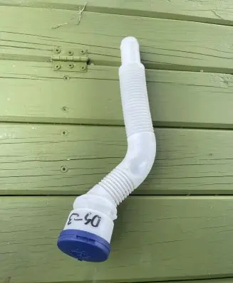 Citroen DS3 Window washer liquid tank fill tube 312837502