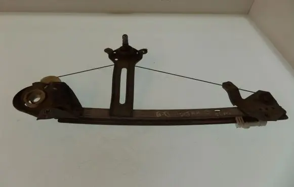 Rear door window regulator with motor