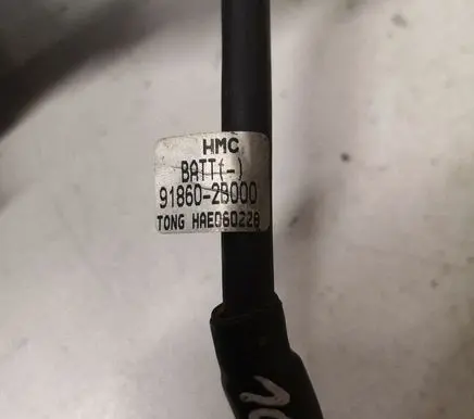 Hyundai Santa Fe Negative earth cable (battery) 918602B000