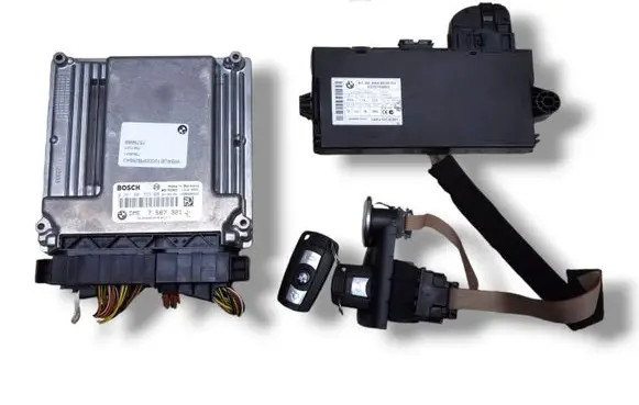 BMW 1 E81 E87 Engine ECU kit and lock set 0261201553 7567321