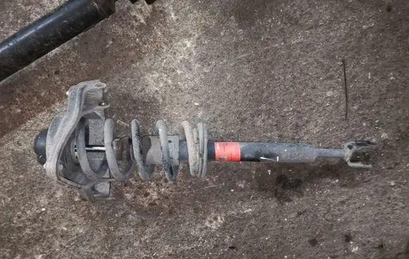 Audi A6 S6 C6 4F Front shock absorber with coil spring
